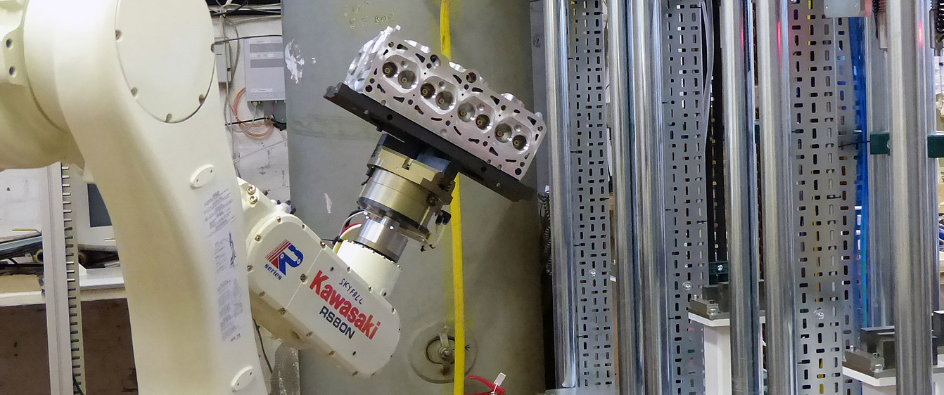 Robotic Handling of Engine Casting