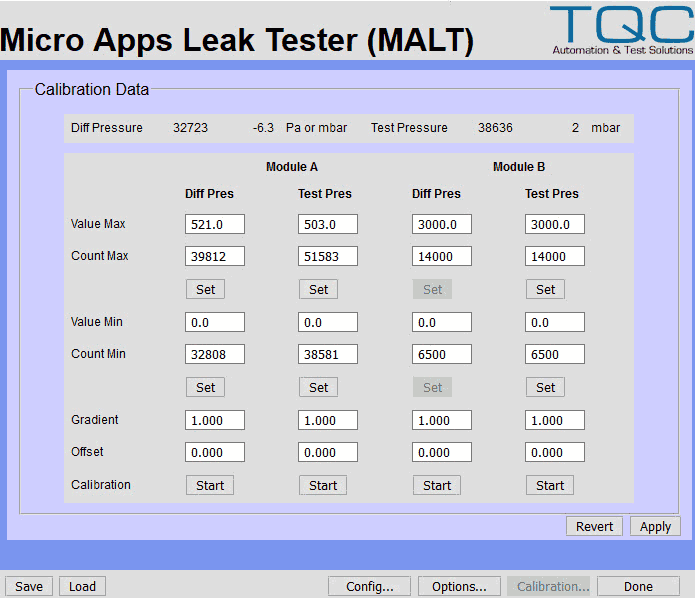 MALT LowCost MultiApplication Leak Test Unit TQC Ltd