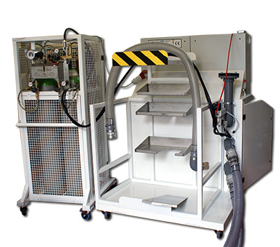 Hydrogen tracer gas test equipment