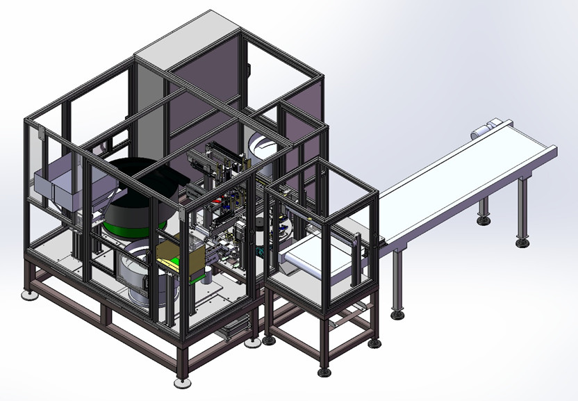 Automated rotary assembly machine 3D Render
